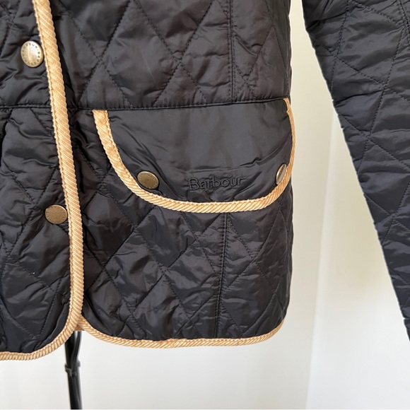 Ladies Barbour Jacket in Black and Gold - US Size 8 - Picture 7 of 8
